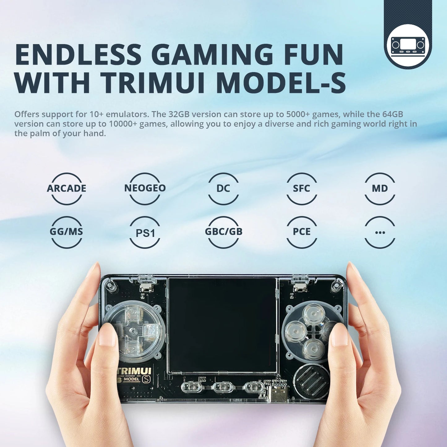 TRIMUI Model S Handheld Game Console 15000plus Classical Games Retro Game Console