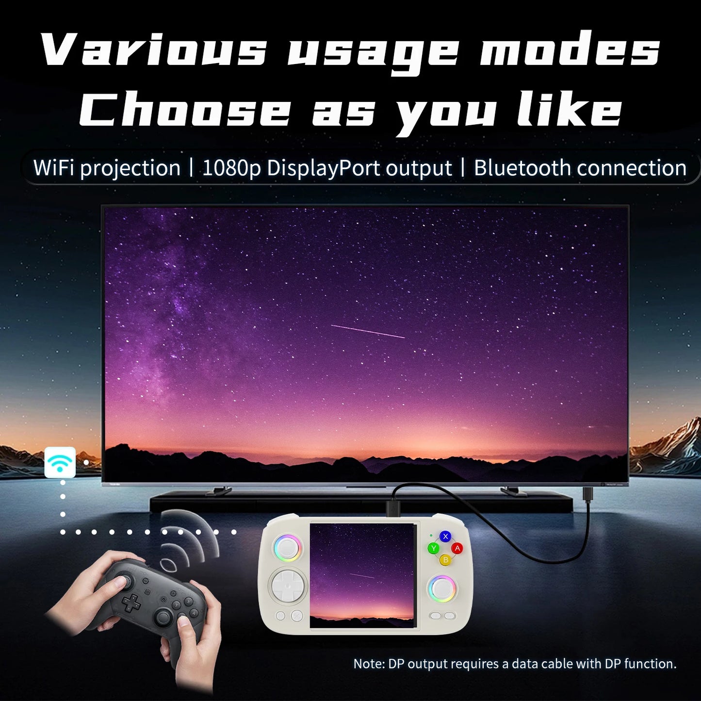 ANBERNIC RG Cube Handheld Game Console 3.95'' IPS Multi-touch Screen T820 Android 13 RGB Joystick 5200mAh Video Gaming Consoles
