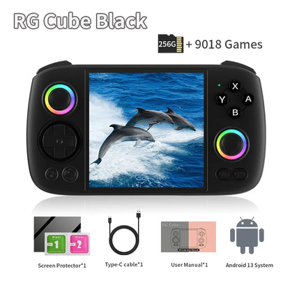 ANBERNIC RG Cube Handheld Game Console 3.95'' IPS Multi-touch Screen T820 Android 13 RGB Joystick 5200mAh Video Gaming Consoles