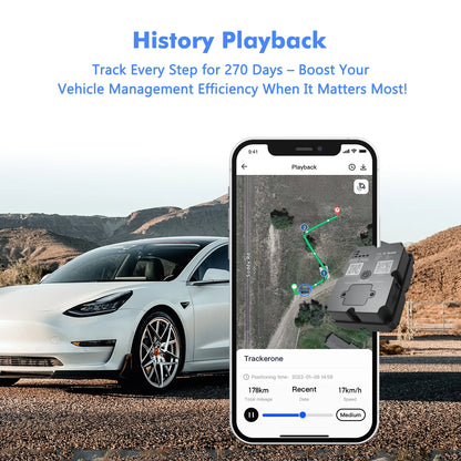 [For Vehicles]4G GPS 7500mAh 45-Days Battery Life Strong Magnetic Installation(Subscription Required)Car Truck Anti-theft Device