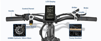 HAOQI Camel adult E-bike 750W 48V 27.8  commute Electric Bike,20 Fat Tire city ebike，electric bicycle