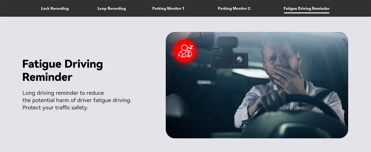 REDTIGER F8  4K+1080P 5.8G WiFi Dash Cam