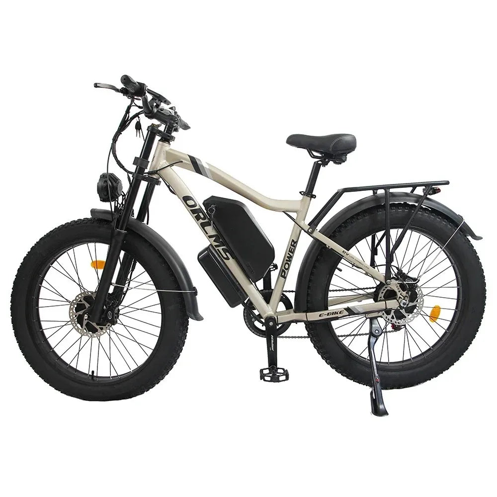 ORLMS MX500 26" Fat Tire Mountain Electric Bike 2000W Dual Motor 52V 25Ah Battery