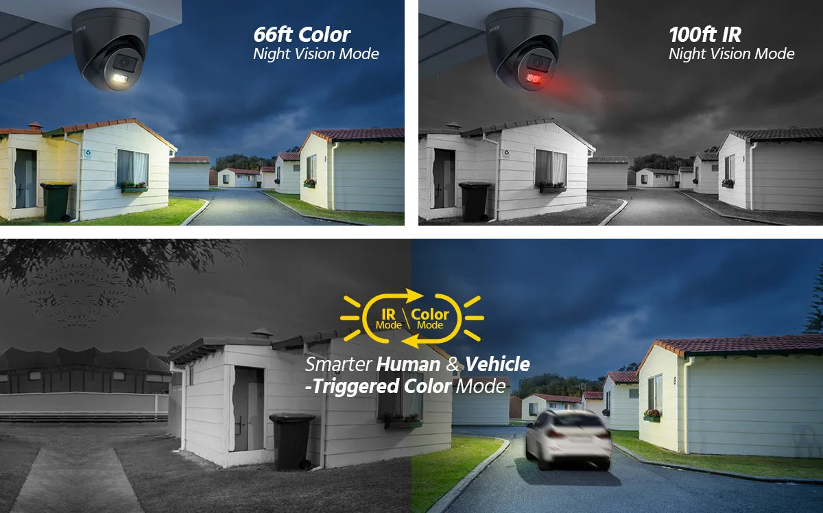 ANNKE 3K 6MP Ultra HD POE Video Surveillance System 8CH NVR Recorder 3K Security Cameras CCTV Kit Smart Dual Lights Ip camera