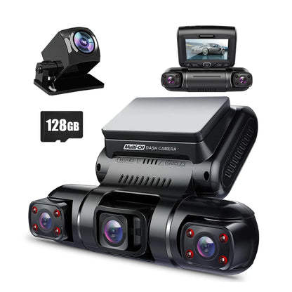 PRUVEEO 360° View Dashcam with GPS WiFi Night Vision Dash Cam Parking Monitor