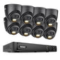 Annke H.265+ 3K Smart Dual Light POE Camera System 2.8MM Len Human Vehicle Detection IP67 Security Protection Video Surveillance