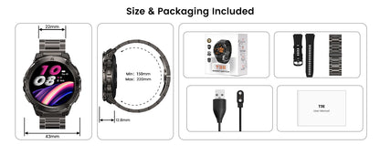HIDAMEL T3E GPS Smart Watch
