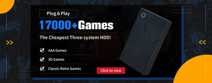 500G Retro Gaming HDD Video Game Console with 38200+Games