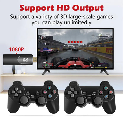 4K HD K8 Gamepad 64G Retro Video Game Console 40000+ Game