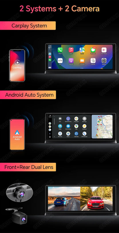 11.3 inch Car DVR 4K Dash Cam