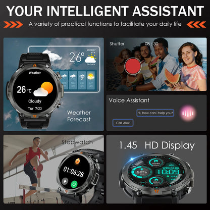 EIGIIS 2024 New KE3 Bluetooth Call Smart Watch