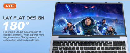 ACEMAGIC 15.6" Ultra Slim Laptop 16GB RAM 512GB SSD Intel N97 Notebook Gamer 1920*1080 Display Office Study Computer Windows 11