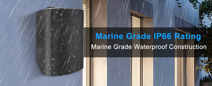 Herdio 4PCS 800W 6.5'' Outdoor Speakers Wired Waterproof Passive Wall Mount Speakers With Powerful Bass For Home Patio Poolside
